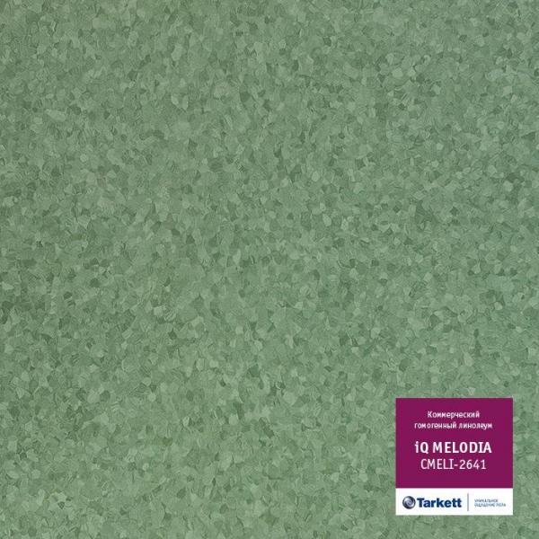 Купить  Коммерческий линолеум Tarkett IQ Melodia (2641, Зеленый, 2 м), фото - КонтрактПол - 39