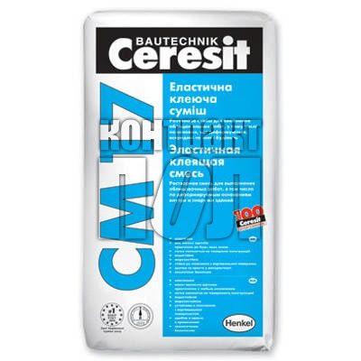 Купить Клей для керамічної плитки Ceresit СМ-17, 25 КГ, фото - КонтрактПол - 2