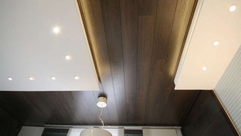 Ламинат на потолок - оригинальное решение в современном дизайне