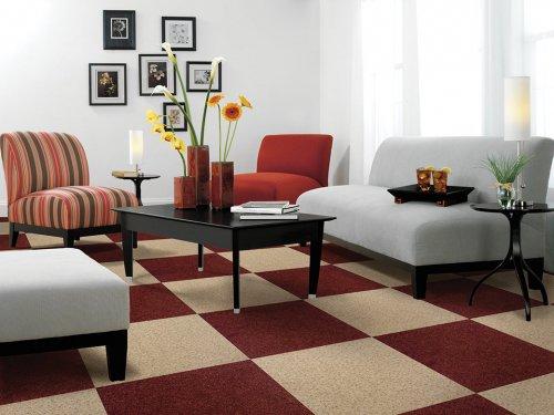 Червона килимова плитка